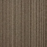 Brown and beige striped ribbed office carpet tile texture.