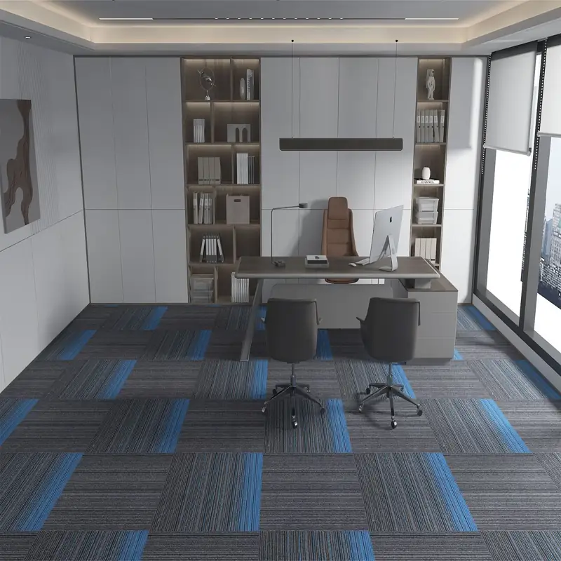 Elegant carpet flooring for a cosy home office in the UK