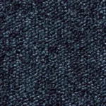 Navy blue loop pile office carpet tile texture.