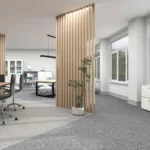 Nouveau Basics carpet for a modern home office