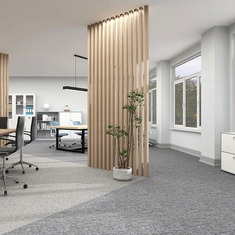 Nouveau Basics carpet for a modern home office